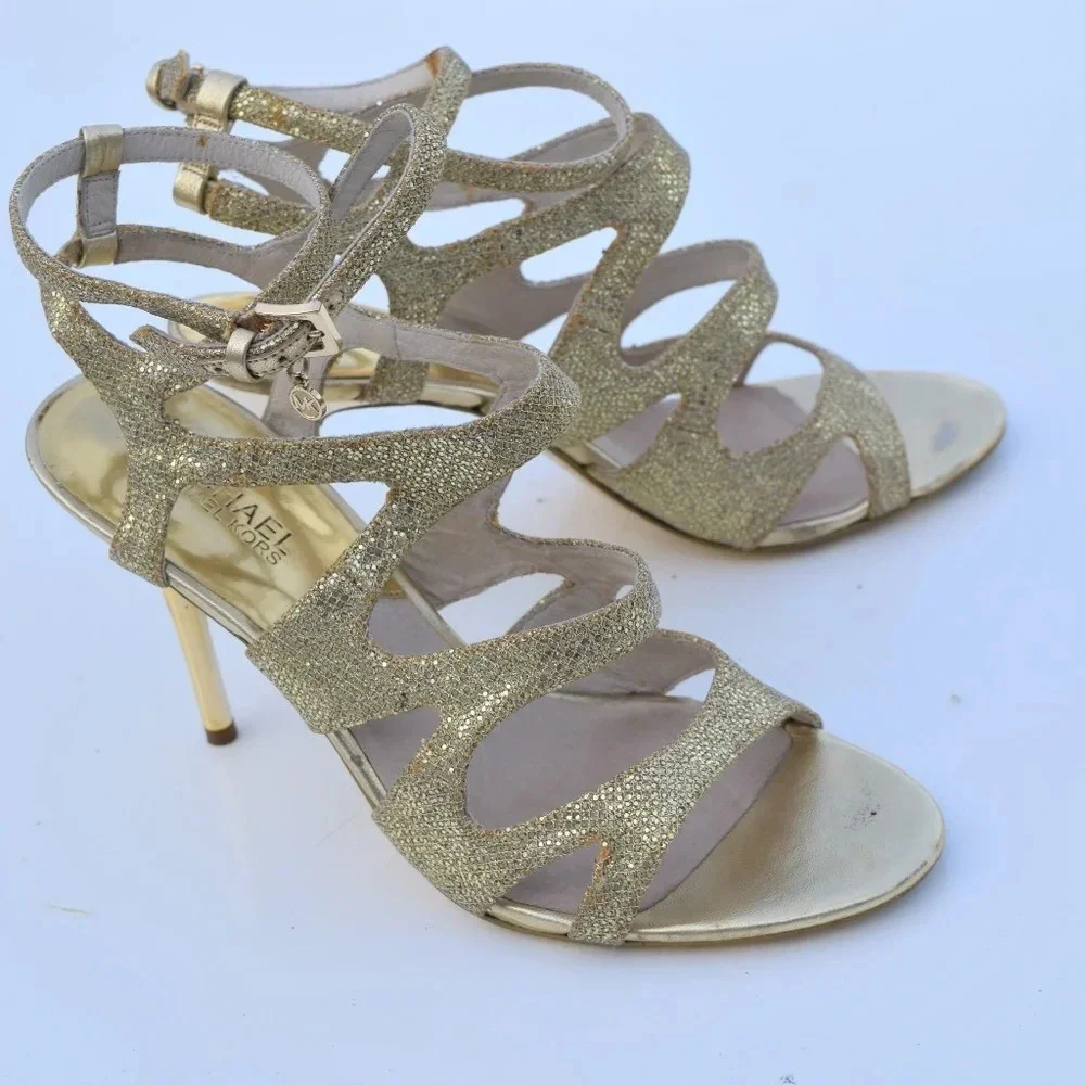 Michael Kors glitter heeled sandals